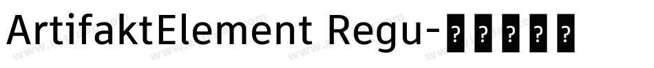 ArtifaktElement Regu字体转换
